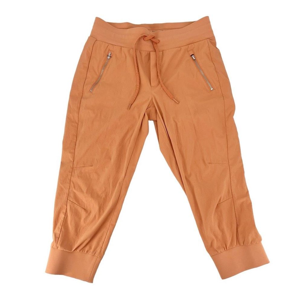 Athleta Trekkie North 23” Crop Womens Jogger Size 8P Orange Pant Stretch Casual